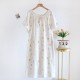 New spring and summer women's pajamas, pure cotton yarn-dyed jacquard long-sleeved trousers, thin, loose two-piece loungewear set.