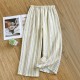 Spring and summer women's pajamas, pure cotton double-layer gauze, thin, open-front, long-sleeved, heart-shaped loungewear, two-piece set