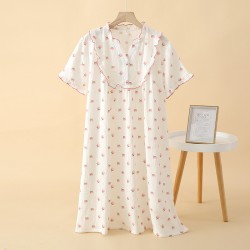 Women's padded rayon pajamas, short-sleeved, cropped, Japanese-style rayon silk, bra-free loungewear set