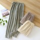 Spring and autumn women's pajamas, soft, German velvet plaid lounge pants, warm and loose, casual trousers for autumn and winter wear