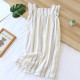 Women's pajamas, pure cotton gauze rose pattern, long-sleeved trousers, thin, loose-fitting, spring and summer two-piece loungewear set.