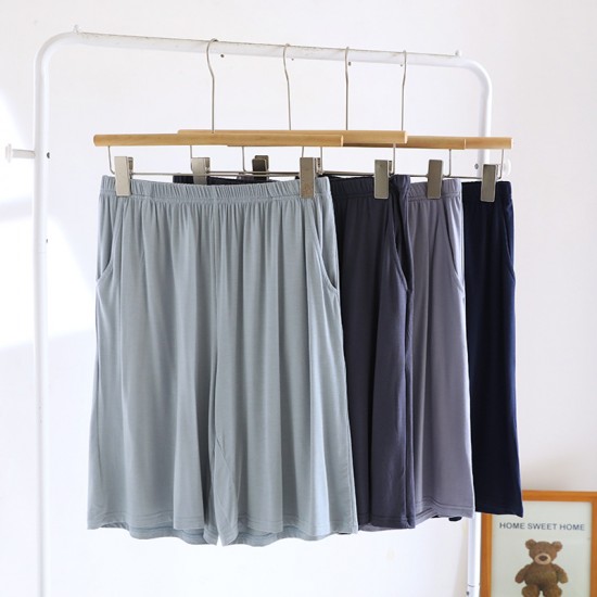 Women's pure cotton plaid shorts, thin summer cotton pajamas, loose.