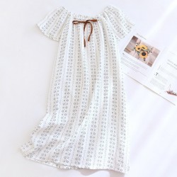 Summer pajamas for women, pure cotton double-layer gauze floral suspender shorts, thin, pure, sexy, soft two-piece loungewear set