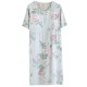 Women's nightgown, pure cotton gauze suspender bath skirt, thin summer mid-length loungewear, soft and breathable.