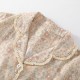 Women's spring and summer pure cotton gauze long-sleeved trousers, colorful flower pattern, thin, soft, spring and summer loungewear set.