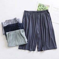 Women's pure cotton plaid shorts, thin summer cotton pajamas, loose.