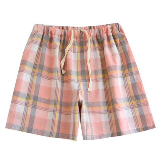 Women's spring and autumn pure cotton knitted trousers, loose and comfortable lounge pants, casual sweatpants, drop shipping