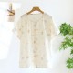 Summer women's pajamas, pure cotton yarn-dyed double-layered cotton gauze, thin, lock-front loungewear, loose and soft, mosquito-proof pants