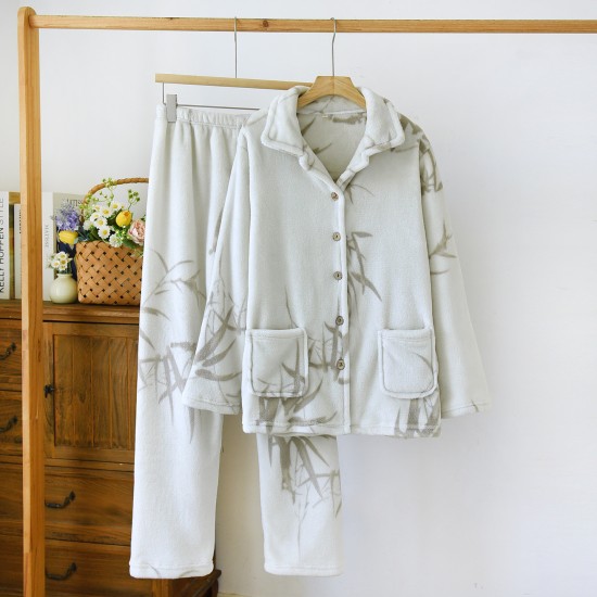 Maternity pajama pants, adjustable, thin, striped, supportive, soft, loose, plus-size autumn and winter loungewear for pregnancy