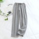 New women's shorts, pure cotton double-layer gauze pajamas, thin, soft, loose summer beach shorts.