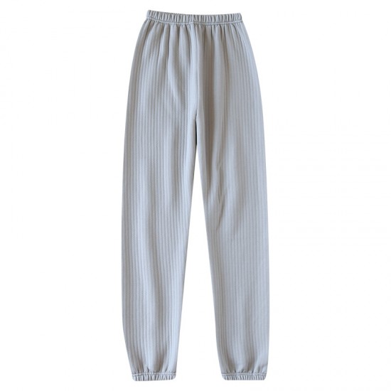 Women's spring and autumn pajamas, pure cotton double-layered cotton gauze crepe, long-sleeved trousers, thin lapel, soft two-piece loungewear set