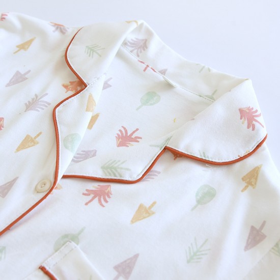 Pregnancy Women's pajamas, pure cotton double-layer gauze, belly-supporting pants, spring and summer, thin, adjustable, all-cotton crepe lounge pants.