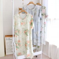 Single-piece pajama top for women, thickened flannel for warmth, coral fleece, simple and casual solid color thick long-sleeved top