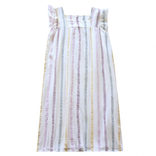 Women's pajamas, pure cotton gauze rose pattern, long-sleeved trousers, thin, loose-fitting, spring and summer two-piece loungewear set.