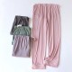 Adjustable modal maternity pajama pants. Spring, autumn, and summer belly support pants, high-waisted, thin, plus-size straight-leg loungewear.