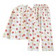 Spring and summer women's pajamas, pure cotton washed cotton couple's plaid trousers, loose, soft loungewear set.