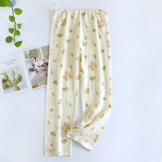 Women's summer nightgown, pure cotton gauze kimono, spring and autumn thin Japanese-style loungewear, bathrobe, pajamas, steam bath.