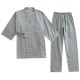 Wholesale men's double-layer gauze kimono pajamas, Japanese-style steaming loungewear, sweat-wicking and breathable loungewear.