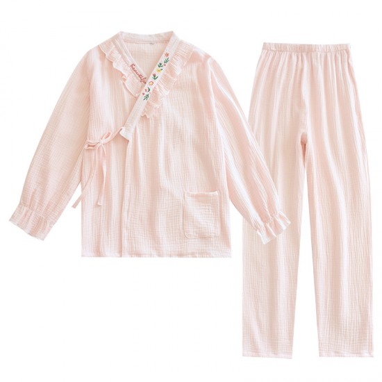 New rayon nightgowns, women's short-sleeved, open-front, thin, plus-size cotton silk loungewear, loose bathrobes, drop shipping.