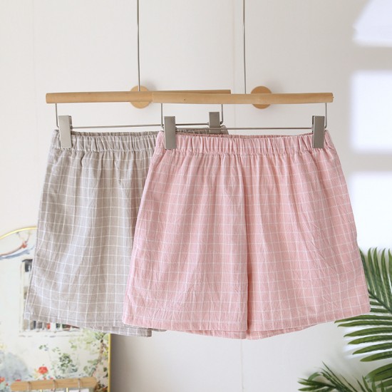 New spring and autumn couple's pajamas, pure cotton double-layered gauze long-sleeved, thin, summer, soft nightgown. Homewear