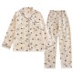 Candy solid color women's pajamas, spring, summer, and autumn, pure cotton double-layer washed cotton gauze, thin home pants, loose casual trousers