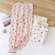 Adjustable maternity cotton pajama pants, thin, large-size, spring and summer, maternity postpartum pajamas, suitable for outerwear in the summer.