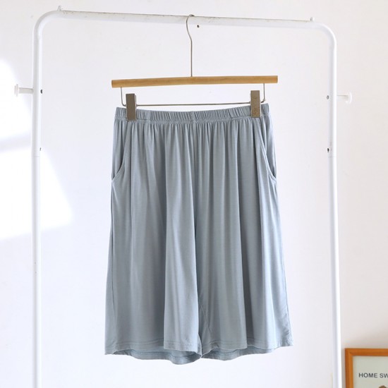 Women's pure cotton plaid shorts, thin summer cotton pajamas, loose.