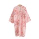 Japanese-style kimono robe, women's spring, summer, and autumn pure cotton double-layer gauze nightgown, all-cotton loungewear, yukata bathrobe.