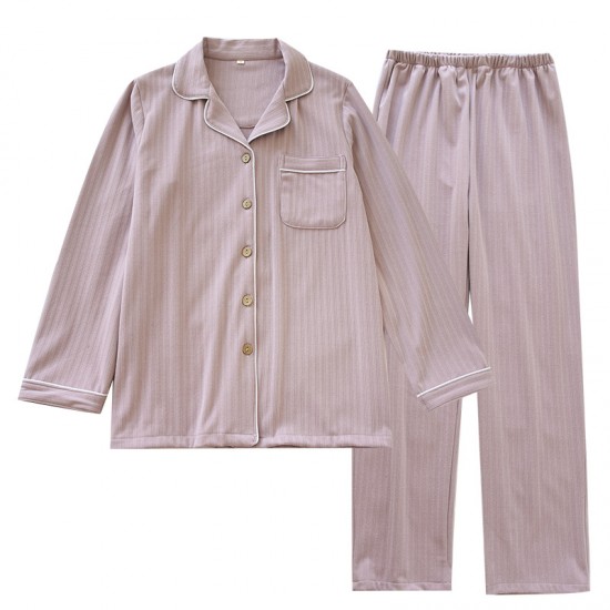 Women's spring and summer pajama pants, pure cotton knitted heart-shaped, thin, soft loungewear pants, Japanese-style, wearable as an outerwear, loose, casual trousers.