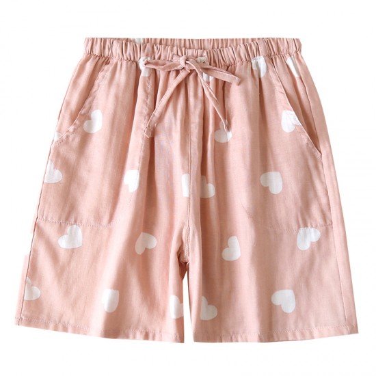 Men's spring and autumn pajamas, pure cotton double-layer gauze long-sleeved plaid pants, loose-fitting summer loungewear set