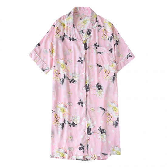 New men's pajamas, pure cotton double-layer gauze, thin short-sleeved, plaid, soft, loose loungewear two-piece set.