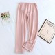 Adjustable maternity pajamas, plus-size, spring and autumn, pure cotton, belly-supporting pants, thin, soft loungewear pants for autumn and winter