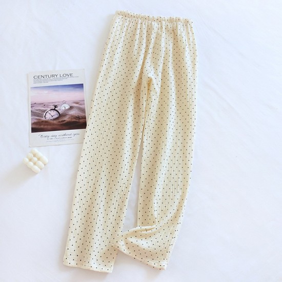 Summer round-neck short-sleeved crepe nightgown for women, double-layer gauze sweet-style dress, thin outerwear for home wear